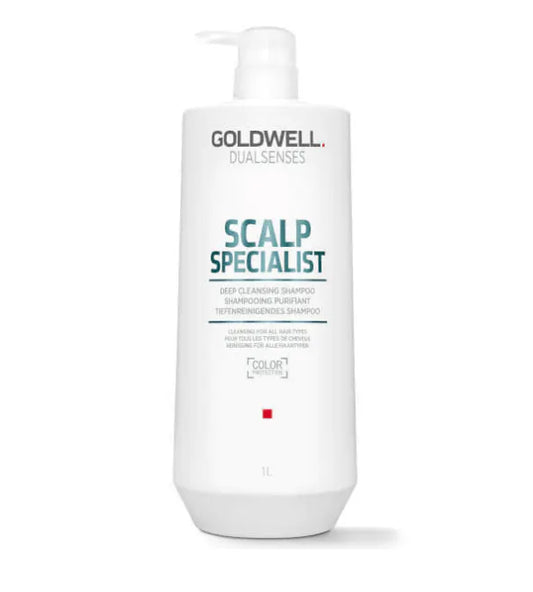 Goldwell Dualsenses Scalp Specialist Deep Cleansing Shampoo 1000ml - Kess Hair and Beauty