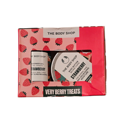 The Body Shop very berry treats duo pack box with shower gel and body butter