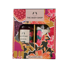 Body care gift duo pack box with two Lotus shower gel bottles, 100 ml each