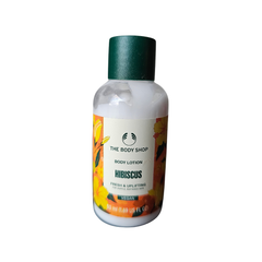 The Body Shop Hibiscus body lotion bottle, 50 ml, green cap