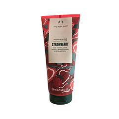 The Body Shop strawberry shower scrub, 200 ml tube