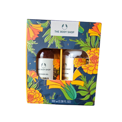 Marigold bodycare duo pack in a gift box with two bottles, 100 ml each