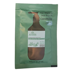 Hair Vitamin & Inca Inchi Oil Conditioner 8ml sachet, green foil pack