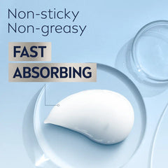 Fast absorbing non-greasy texture graphic with a dollop of after shave balm
