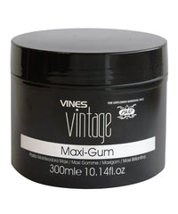 Vines Vintage Maxi-Gum jar with black lid and label, 300 ml.