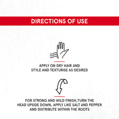Hair volume powder directions: apply on dry hair, style texture as desired