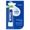 Nivea Original Care 24H moisture lip balm in blue-and-white tube, 4.8 g