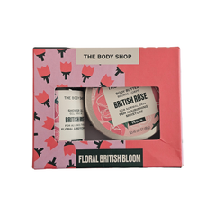 Floral British Bloom duo pack with British Rose body butter and shower gel