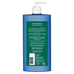 Shampoo bottle back label with product details and barcode, 650 ml