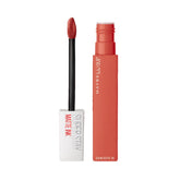 Matte liquid lipstick Self Starter 130 coral rose with applicator wand and tube