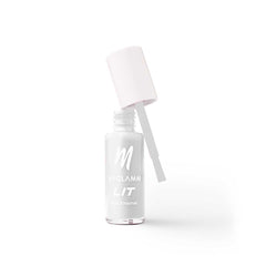 MyGlamm LIT nail enamel bottle with white cap, Whipped shade