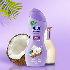 Parachute Advansed Deep Nourish body lotion bottle with coconut and dropper bottle