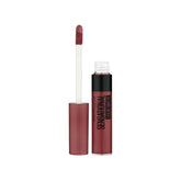 Liquid matte lipstick with applicator wand and capped tube, nude shade
