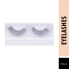 3D studio effect false eyelashes in clear tray, black lash style Stella