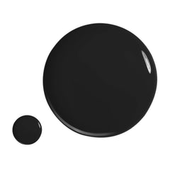 Tip Tac Toe nail lacquer pot and cap, black polish