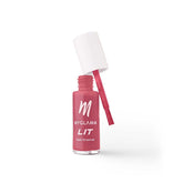 MyGlamm LIT nail enamel bottle with white cap, pink shade (Go Cray).
