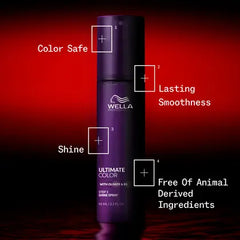 Wella Ultimate Color spray bottle, purple cylinder with pump top, 95 ml