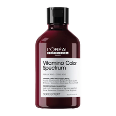 L'Oreal Professionnel Vitamino Color Spectrum shampoo bottle, 300 ml, burgundy
