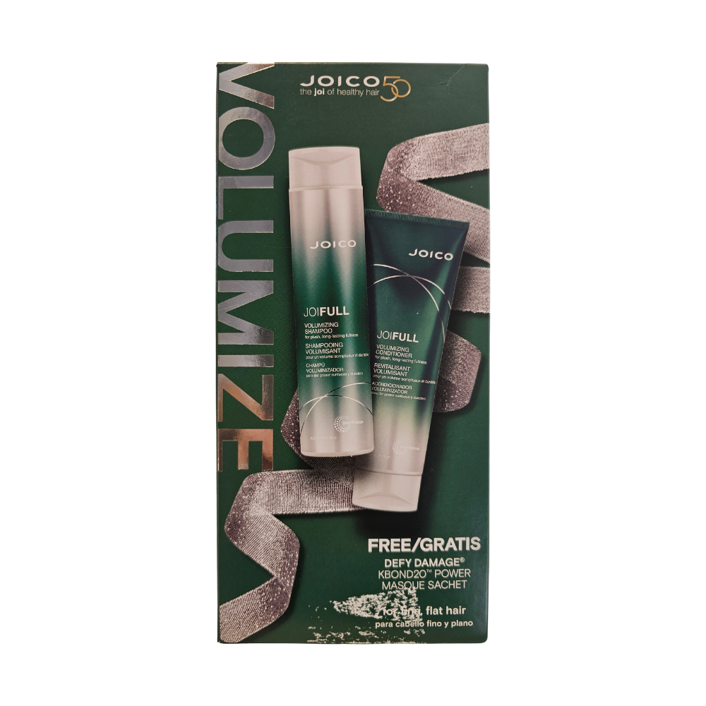 Joico Joifull volumizing holiday duo pack gift set in green box with two bottles