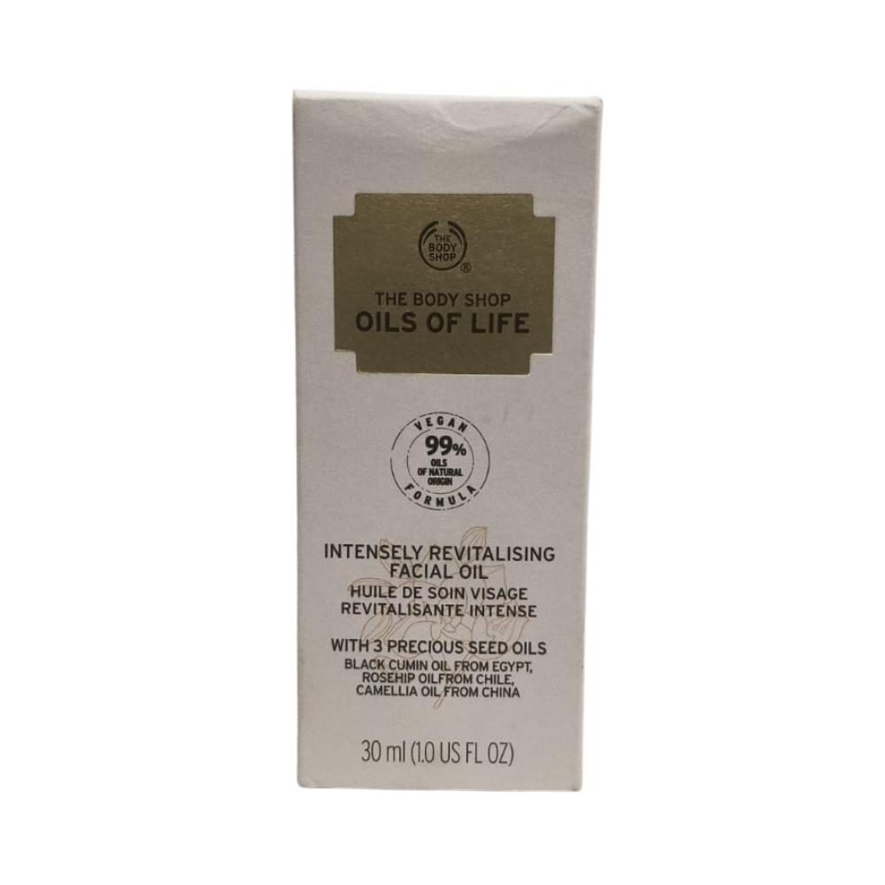The Body Shop Oils of Life intensely revitalizing facial oil, 30 ml carton packaging