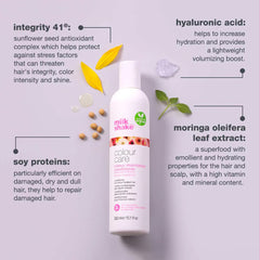 Milk Shake colour care conditioner bottle, 300 ml, white bottle with pink label and cap