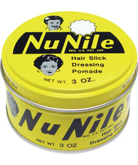 Murrays Nu-Nile 3 oz yellow hair pomade tin with lid label