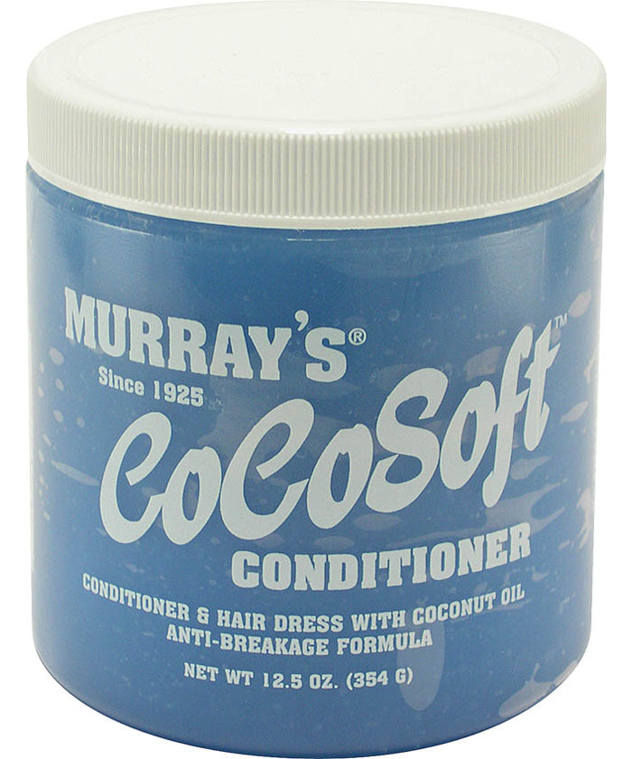 Blue hair conditioner jar with white screw-top lid