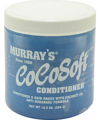 Blue hair conditioner jar with white screw-top lid