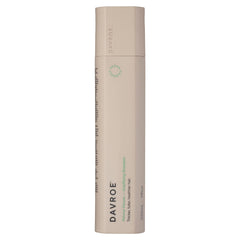 Davroe Volume Senses shampoo & conditioner bottle, beige cylinder with Davroe logo