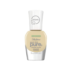 Vegan nail polish bottle, pale yellow shade No. 380 Sun Tastic, 10 ml