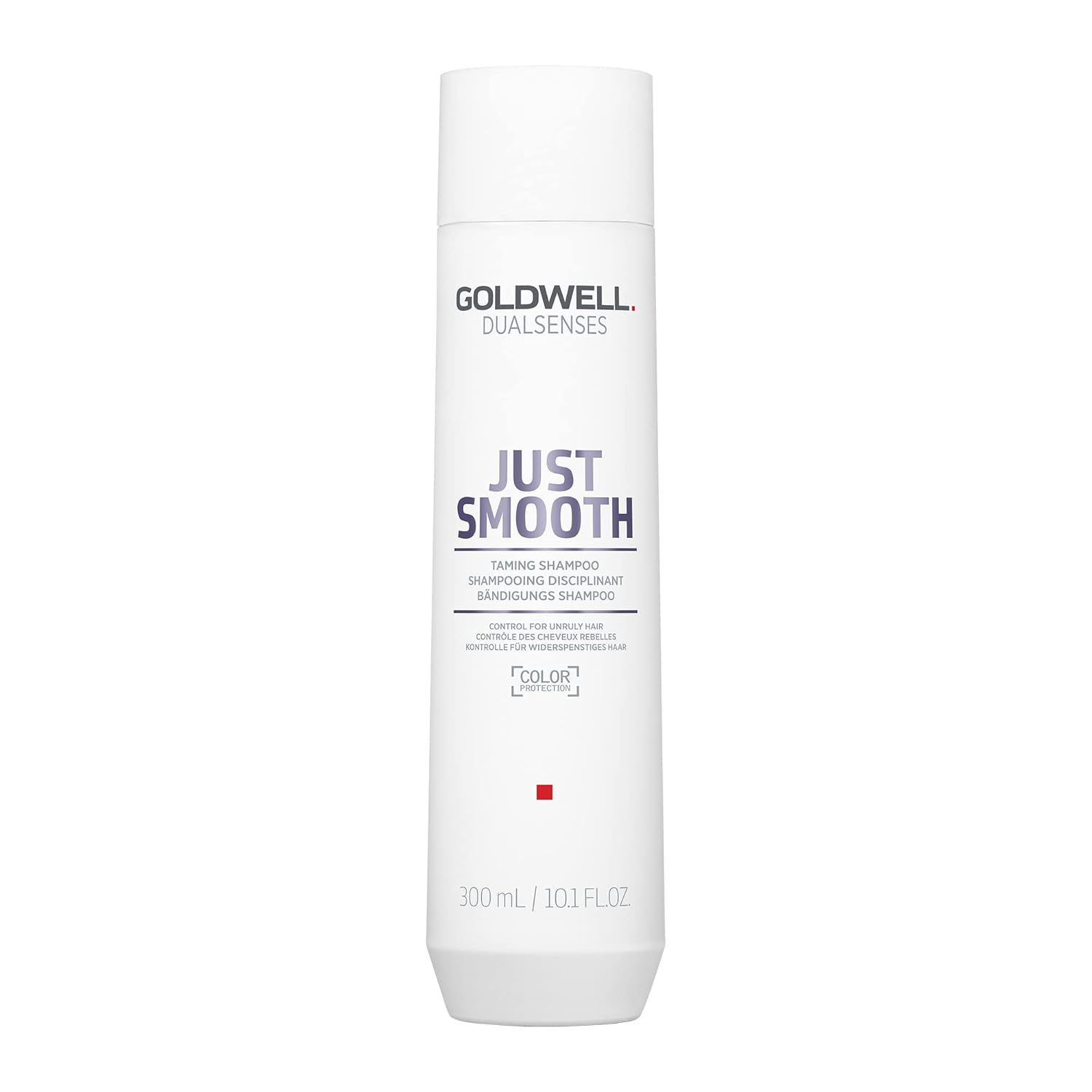 Goldwell Dualsenses Just Smooth taming shampoo bottle, white, 300 ml