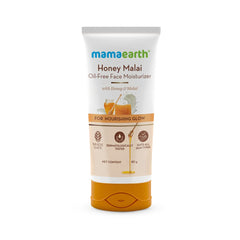 Mamaearth Honey Malai oil-free face moisturizer tube with 80 g label