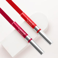 Maroon liquid sindoor applicators with silver caps and wand tips
