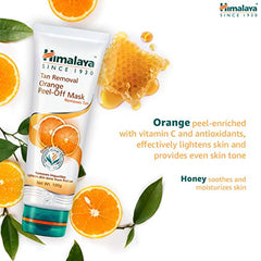 Himalaya orange peel-off mask with orange slices and honeycomb accents