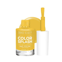Yellow nail polish bottle with brush, shade No. 10