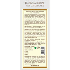 Kama Ayurveda Himalayan Deodar Hair Conditioner back label on bottle, 200 ml
