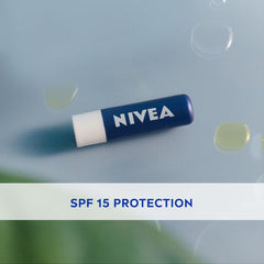 Nivea Men lip balm stick labeled SPF 15 protection