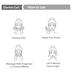 Retinol cream night moisturizer jar with instruction icons for skincare routine