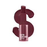 Satin comfort lipstick tube in burnt maroon shade 19
