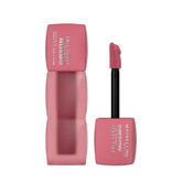 Lip and cheek tint set with pink applicator, rectangular tube and cap