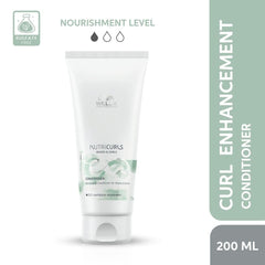 Wella Nutricurls conditioner 200 ml squeezable tube, white and green label
