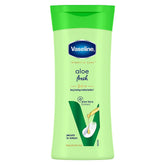 Vaseline Intensive Care aloe fresh body lotion bottle, green cap and front label