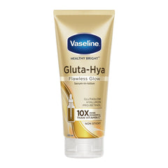 Vaseline Gluta-Hya flawless glow serum-in-lotion tube, gold cap, 200 ml