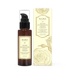 Kama Ayurveda Eladi light cream pump bottle with matching product box
