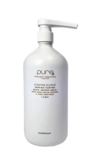 PURE ORGANIC Forever Blonde Conditioner 1L pump bottle, white