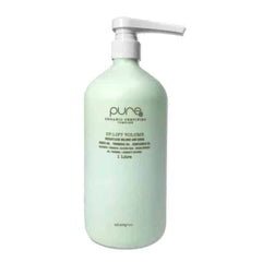 PURE ORGANIC shampoo pump bottle, light green with white flip-top