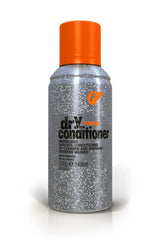 Fudge dry conditioner bottle with orange cap, gray speckled label and F logo