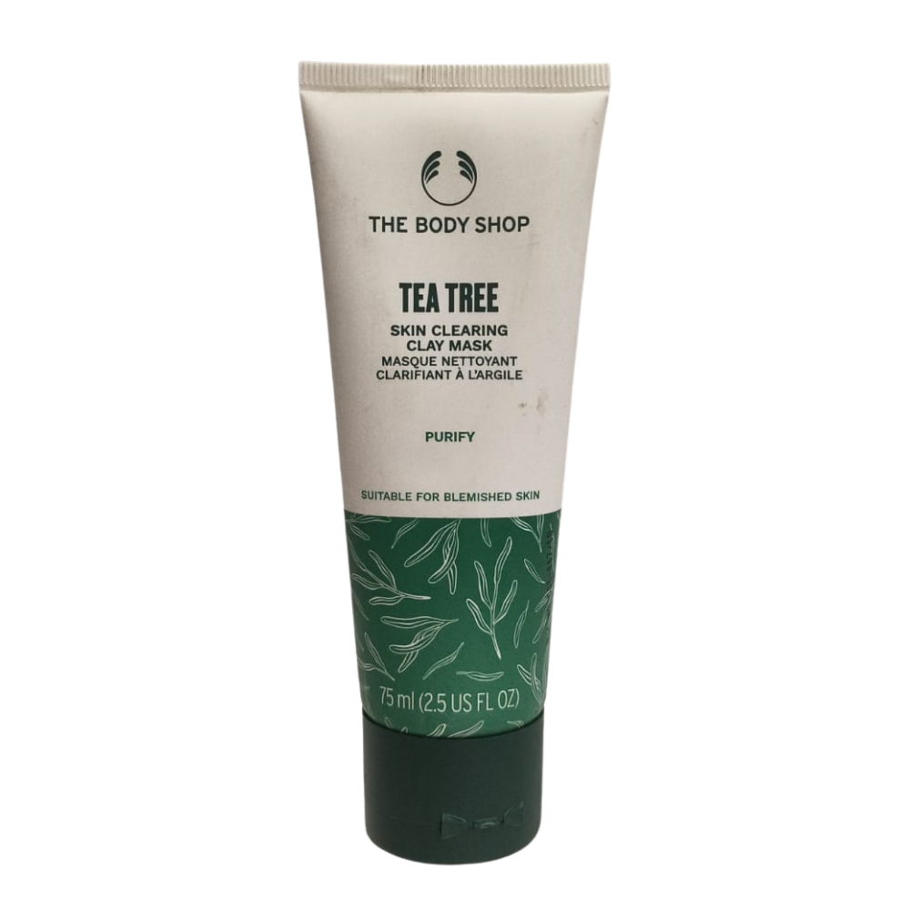 The Body Shop tea tree skin clearing clay mask, 75 ml squeeze tube