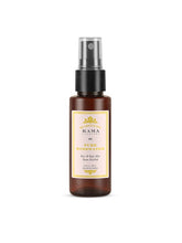 Rose water face and body mist bottle with silver spray pump, amber glass