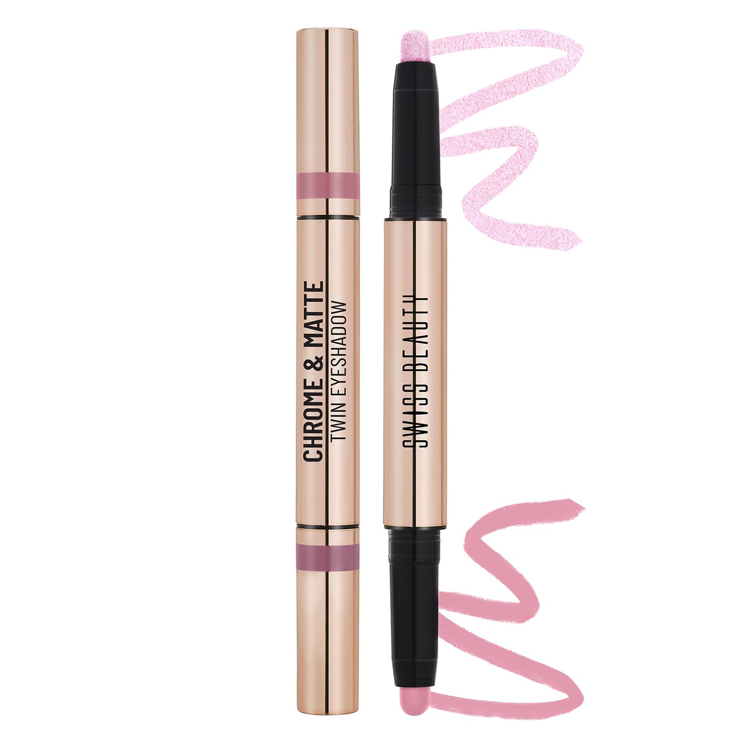 Chrome & matte twin eyeshadow stick, mauve tones, shade 04 Autumn Break